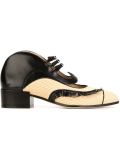 cut-out buckled shoes