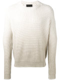 degradé open knit jumper