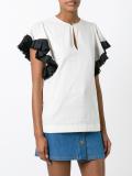 frill sleeve blouse