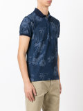 floral print polo shirt 