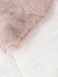 modal blend fur panel scarf