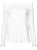 off-the-shoulder T-shirt