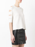 'Nobel' cold shoulder sweater