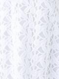 embroidered panel flared dress