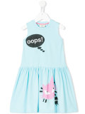 sleeveless printed dress