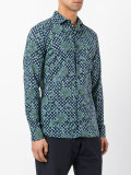 floral dots print shirt