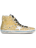 glitter star hi-top sneakers