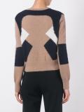 geometric colour block jumper
