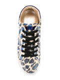 sequin leopard print sneakers