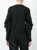 ruffled detail sleeve top