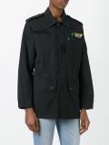 Love patch military jacket