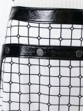plaid A-line skirt