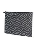 chevron detail clutch bag