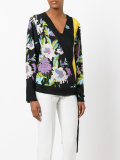 floral print wrap blouse 