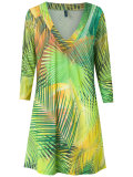 tropical print tunic