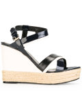 patent wedge sandals
