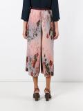 plissé cropped trousers