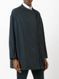 minimal asymmetric front jacket