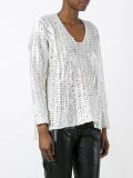 metallic effect jumper