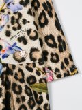 leopard floral print dress