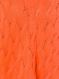 cable knit V-neck jumper