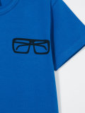 glasses print T-shirt 