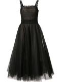 tulle flared dress