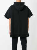 patched oversized hoodie