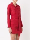 lace up buttoned coat
