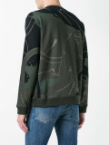 Rockstud panther print sweatshirt