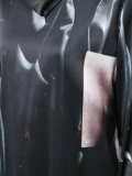 abstract print shift dress