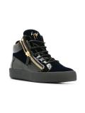 logo print lace up trainers 