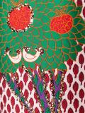embroidered tree maxi skirt
