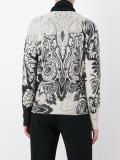 spiral floral print cardigan