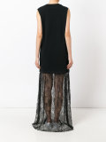 lace trim maxi dress