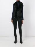 fur trim waistcoat 