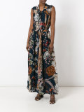 patterned maxi dress