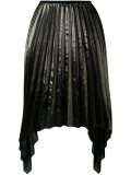 asymmetric pleated skirt