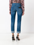  turned up hem jeans