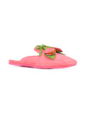 flower applique slippers