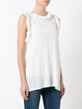 ruffled trim top 