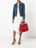 woven-effect tote bag