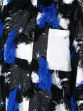 oversized patched tassel shirt