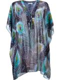 v-neck pinted beach dress