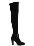 buckle detail over-knee boots