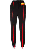 front zip track pants