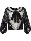 bib lace blouse