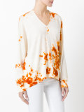bleached effect jumper
