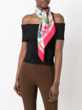 village by the sea print scarf