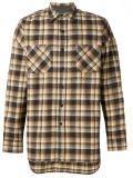 checked chest pockets shirt
